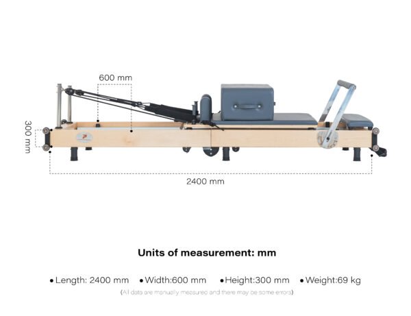 size Pilates for Home — Foldable Maple Reformer